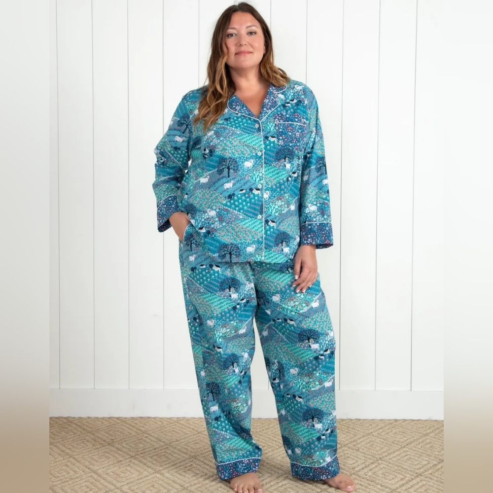 Printfresh Rolling Hills Long Pajama Set